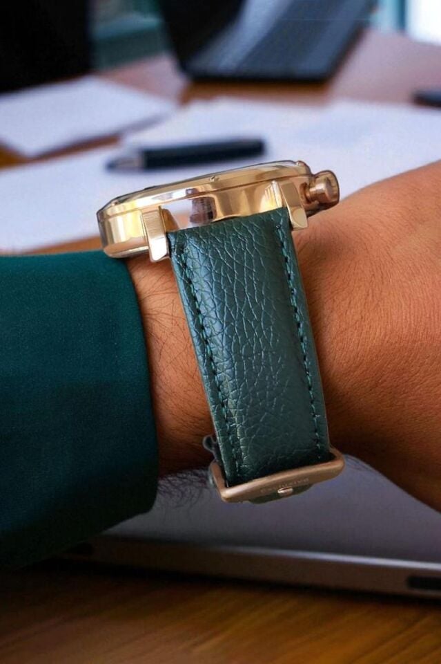 Daniel Klein Yeşil Deri Kayışlı Tüm Fonksiyonları Aktif Erkek Kol Saati