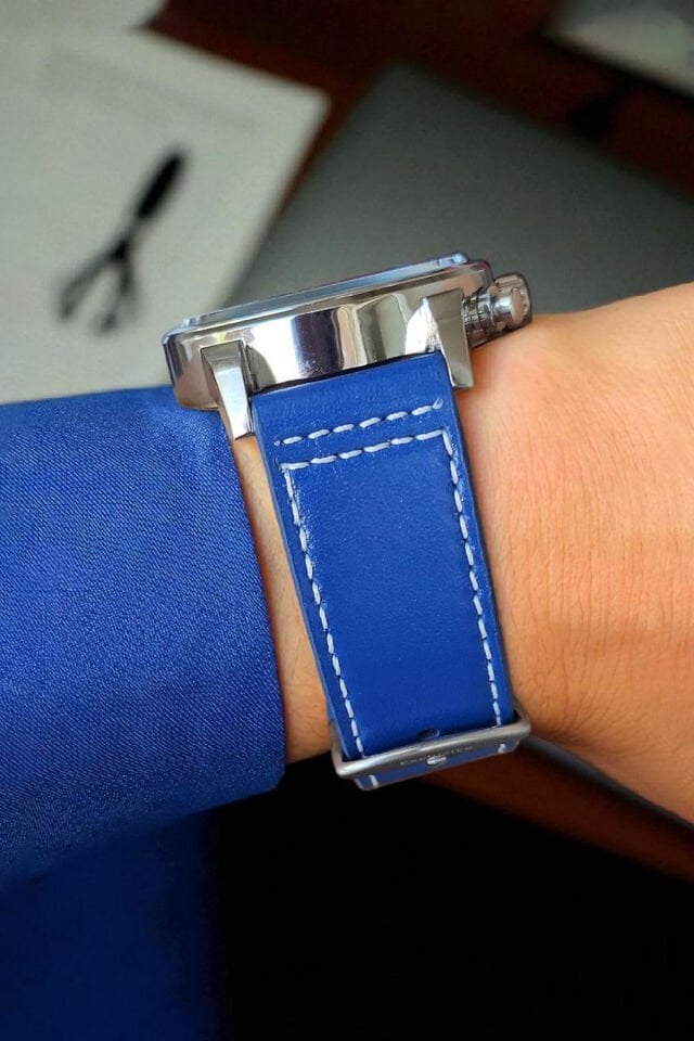 Daniel Klein Lacivert Deri Kayışlı Tüm Fonksiyonları Aktif Erkek Kol Saati