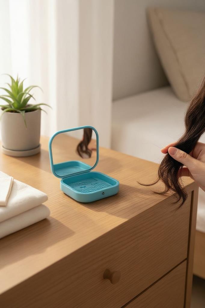 Accessories Turkuaz Renk Tarak / Ayna Seti, Kız Çocukları İçin Doğum Günü Hediyesi