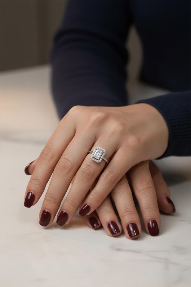 Baget Zirkon Taşlı Ayarlanabilir Kadın Yüzük