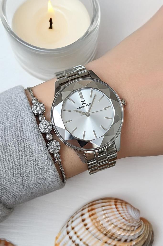 Metalik Kadın Kol Saati - Orijinal - Kesme Cam - Çelik Kordon - 2 Yıl Garanti - Bileklik Hediye