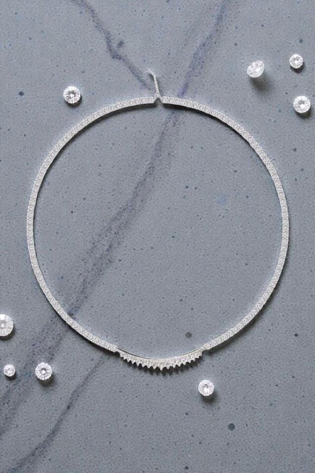 Zirkon Taşlı Su Yolu Kadın Kolye