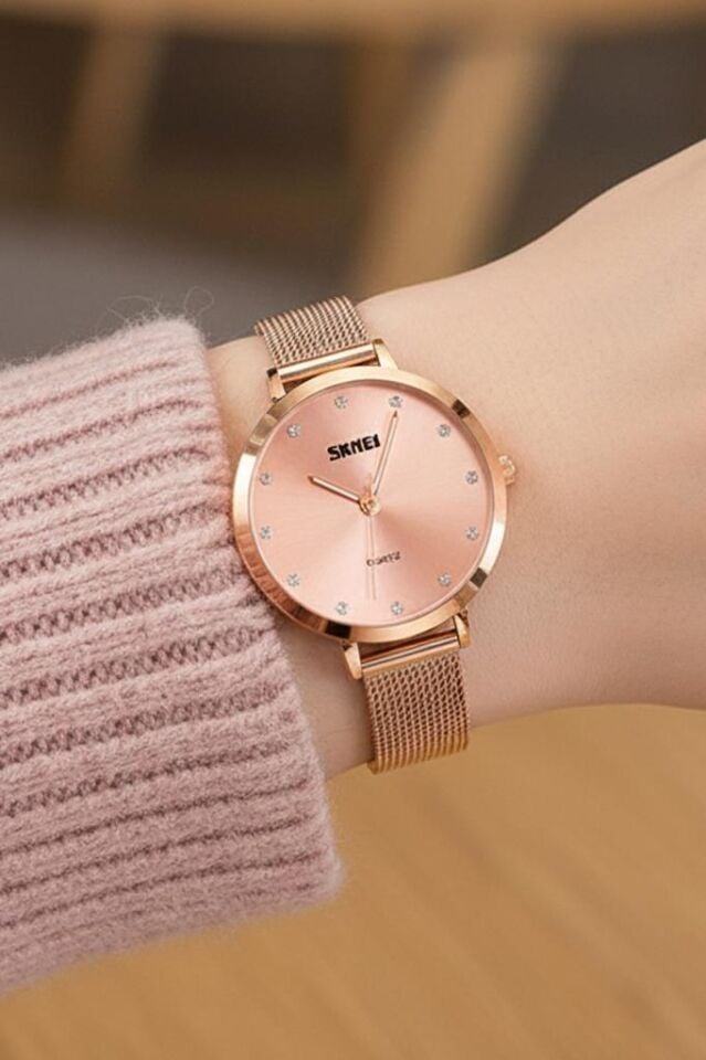 SKMEI 1291 Rose Gold Kadın Kol Saati