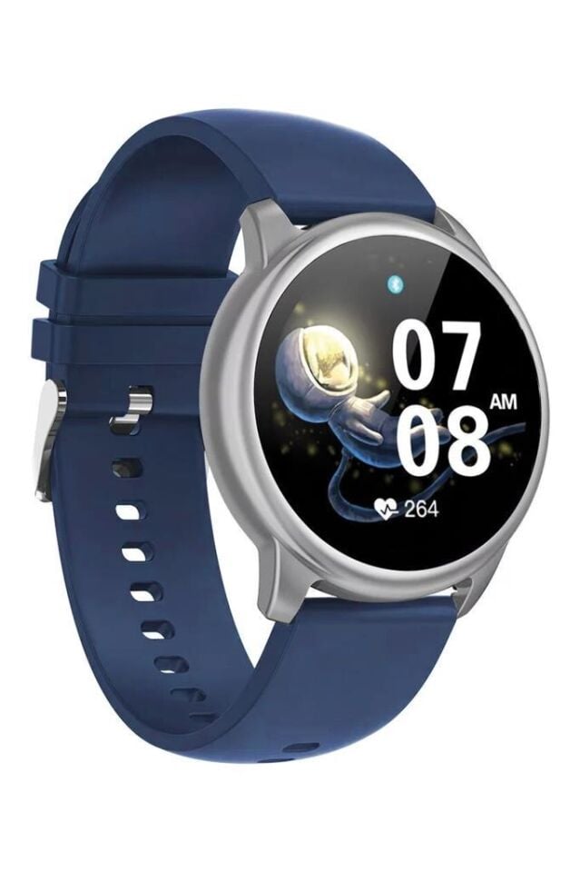 Daniel Klein Akıllı Saat Arama Konuşma Özellikli Mavi Silikon Kayışlı