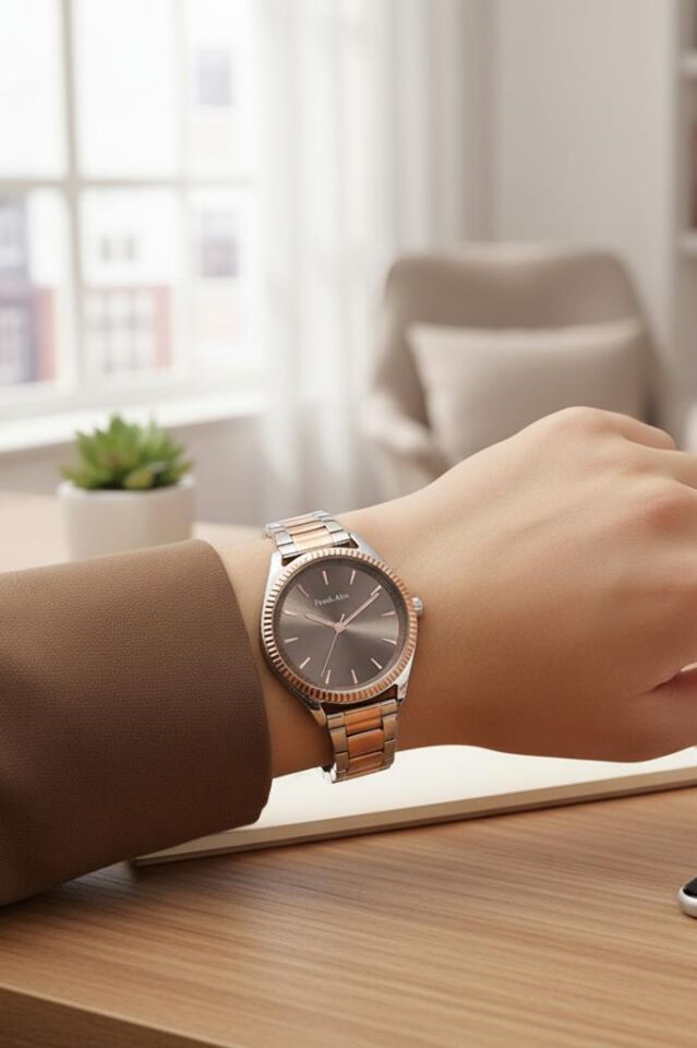 Frank Alex Çelik Bilezik Rose Gold/Metalik Kadın Kol Saati